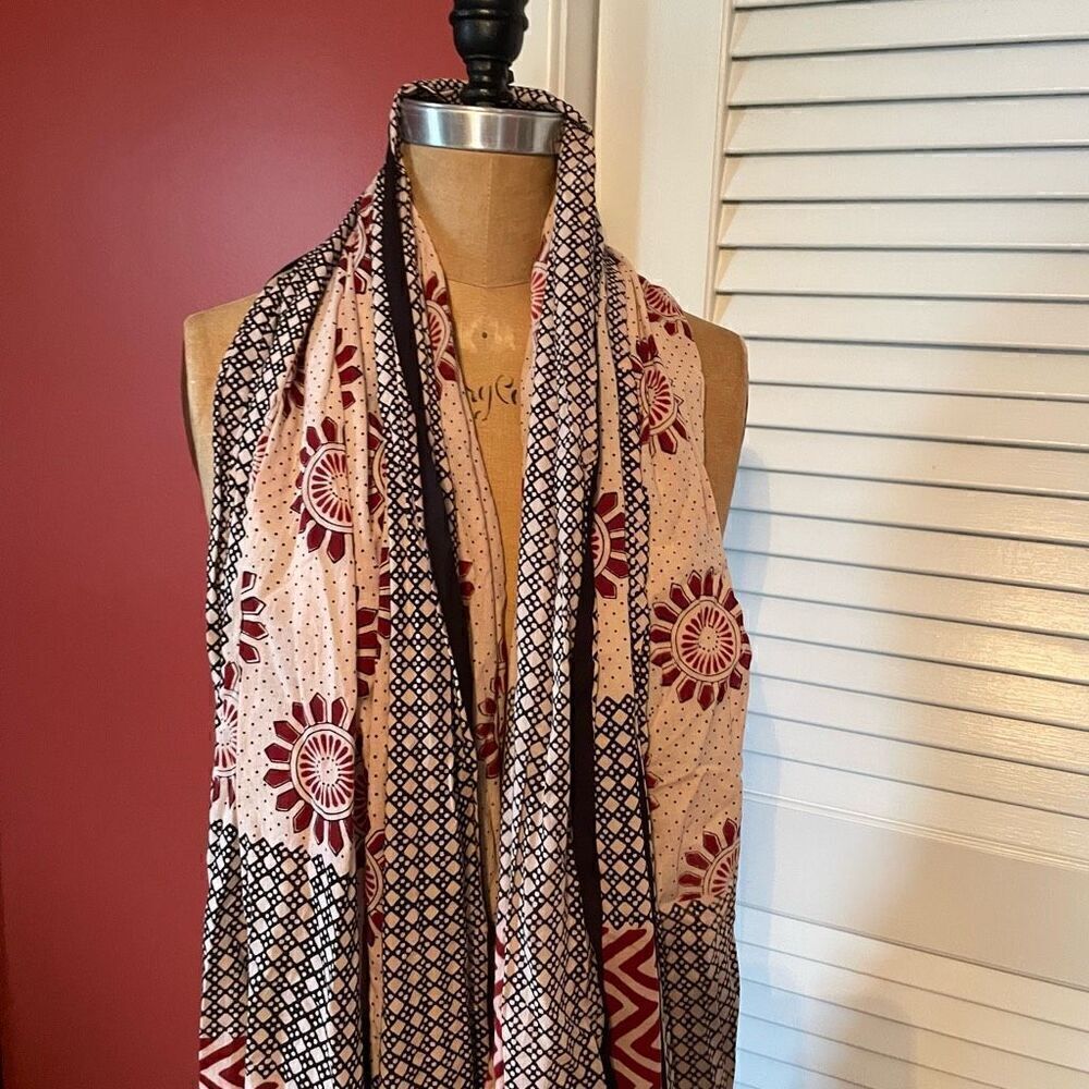 COMMUNITIE | big blanket luxury multicolor patterns scarf wrap - Picture 3 of 9